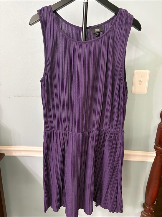 Mossimo Supply Co. Dresses & Skirts - Mossimo Purple Pleated Sleeveless Mini Dress
